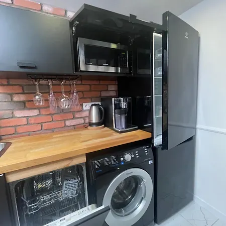 Loft Z Antresola I Balkonem W Centrum Lodzi Przystan Jednorozca Klimatyzacja Faktura Апартаменты