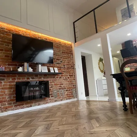 Апартаменты Loft Z Antresola I Balkonem W Centrum Lodzi Przystan Jednorozca Klimatyzacja Faktura *