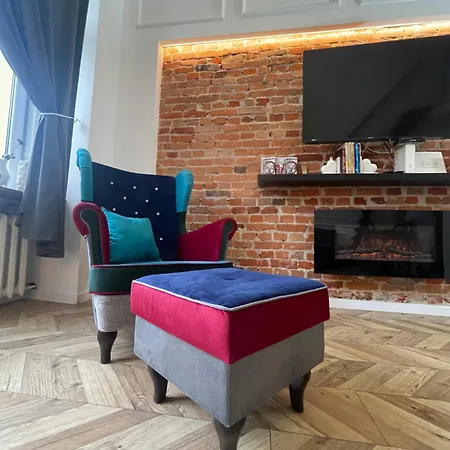 Апартаменты Loft Z Antresola I Balkonem W Centrum Lodzi Przystan Jednorozca Klimatyzacja Faktura