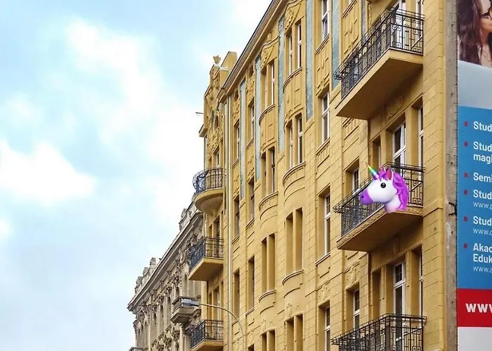 Appartamento Loft Z Antresola I Balkonem W Centrum Przystan Jednorozca Klimatyzacja Łódź