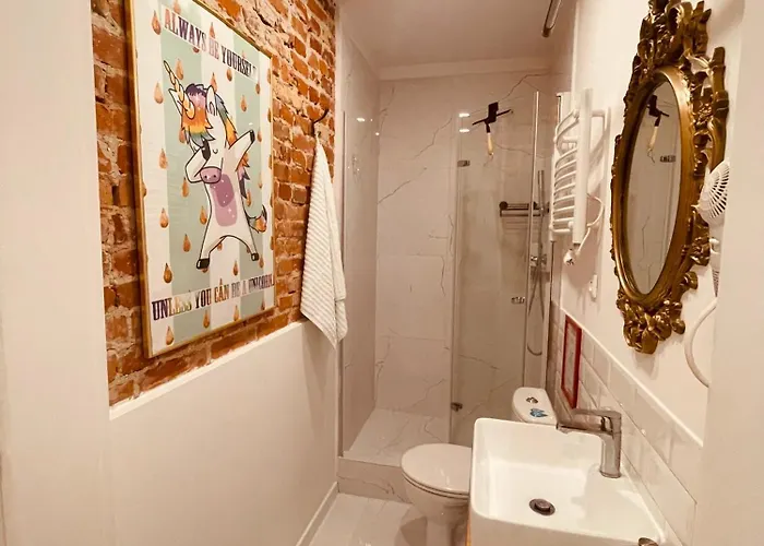 Appartamento Loft Z Antresola I Balkonem W Centrum Przystan Jednorozca Klimatyzacja Łódź