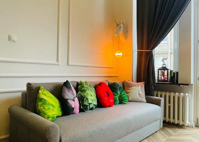 Loft Z Antresola I Balkonem W Centrum Przystan Jednorozca Klimatyzacja Łódź