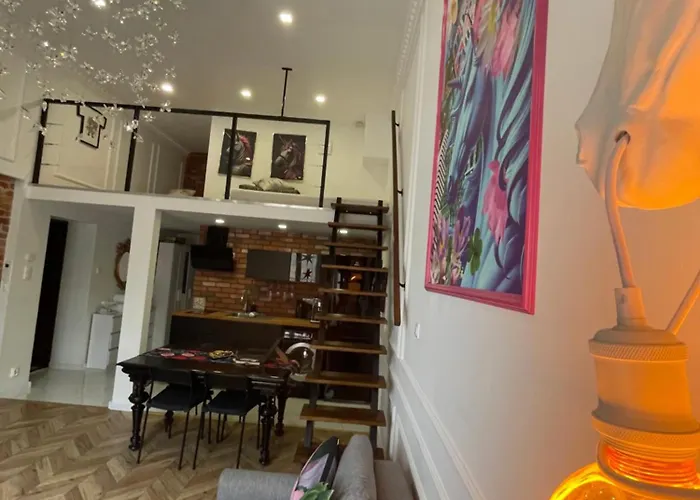 Loft Z Antresola I Balkonem W Centrum Przystan Jednorozca Klimatyzacja